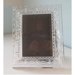 Mikasa Lead Crystal Glass Ornate 5 x 7 Picture Frame Serenade